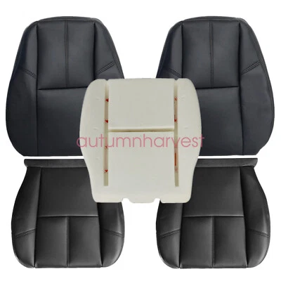 Cubierta de asiento delantero y cojín de espuma para conductor negro para Chevy Tahoe Suburban 2007-2014 Foto 1 de 4