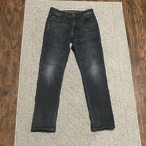 American Eagle Denim Jeans Mens 26x28(27) Blue Extreme Flex Straight Leg Slim - Picture 1 of 10