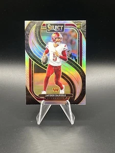 2024 Panini Select #112 Jayden Daniels RC Rookie Card Silver Prizm Premier Level - Picture 1 of 2