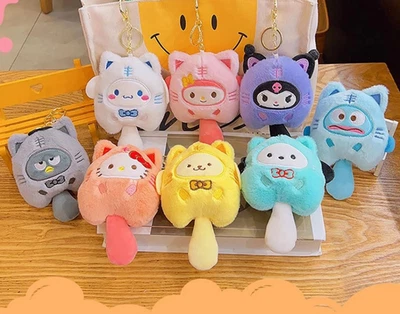 🎀 Sanrio Plush Keychain | Cute Mini Plush Doll Charm | Bag Pendant Gift | NEW - Image 1 of 2