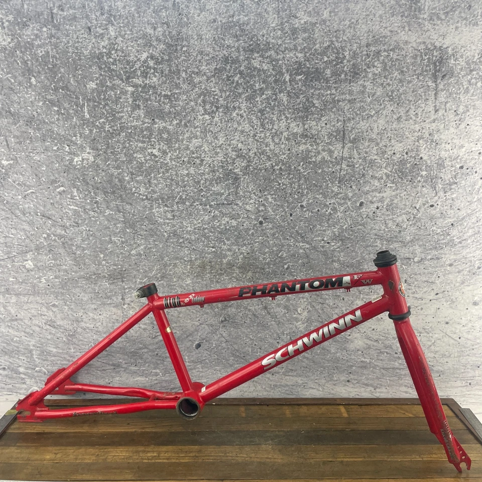 Juego de cuadro vintage Schwinn Phantom FW BMX rojo 20" Mid School Old School BMX Foto 1 de 4