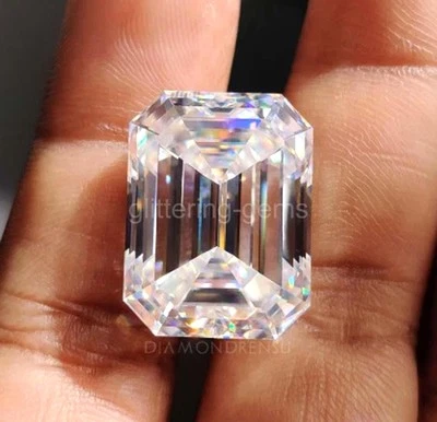 2 Ct Lab Grown CVD Diamond VVS1 Clarity D Color Emerald Certified Diamond 29S - Image 1 of 4