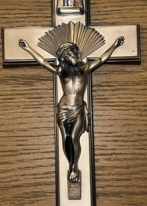 Vintage Metal Inri Crucifix Cross Estate Find - Picture 1 of 22