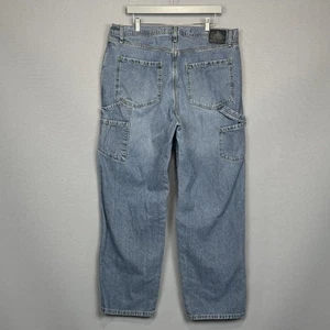Jeans carpentiere vintage Levis Silvertab uomo 38x32 blu larghi larghi larghi invecchiati Y2K - Foto 1 di 13