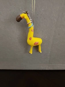 Statua statuina giraffa fauna selvatica ornamento albero di natale vacanza alta 4,5"  - Foto 1 di 6