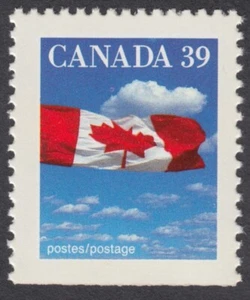 Canada - #1166asi 39c Flag Over Clouds Booklet Stamp with Str. Edge - MNH - Picture 1 of 1