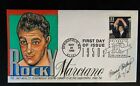1999 Rocky Marciano Boxing Champ Bernard Goldberg Hand Painted First Day Cover