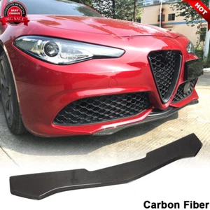 Alerón de parachoques delantero de fibra de carbono para Alfa Romeo Giulia Sport 2017-2020 - Imagen 1 de 12