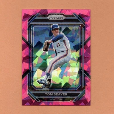 2023 Panini Prizm #257 TOM SEAVER • Pink Refractor • New York Mets - Image 1 of 2