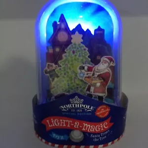 Hallmark Light-a-Magic Santa Trims-a-Tree Musikdeck die Hallen... Uhrwerk NEU - Bild 1 von 9