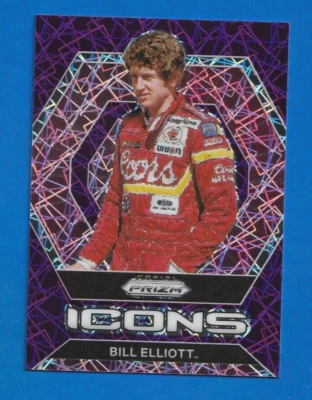 2022 Panini Prizm Racing BILL ELLIOTT ICONS PURPLE VELOCITY PRIZM /199 - Image 1 of 2