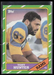 1986 Topps #81 Tony Hunter Los Angeles Rams Football Karte - Bild 1 von 2