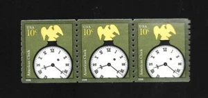SCOTT 3762 10 CENT CLOCK COIL STRIP OF 5 PLATE # S1111 - Picture 1 of 1