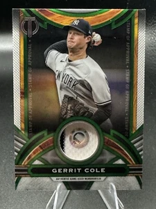 2023 Topps Tribute Stamp of Approval Relics Green 31/99 Gerrit Cole #SOA-GC - Picture 1 of 3