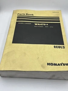 KOMATSU WA470-6 WHEEL LOADER PARTS MANUAL BOOK CATALOG S/N 90943 & UP - Bild 1 von 16