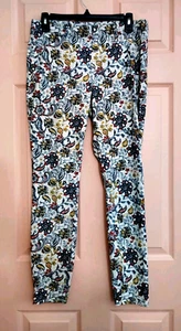 Time Andrew Floral Large Polyester - Cotton Jeggings - Picture 1 of 4