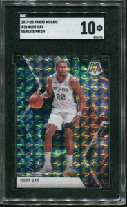 2019-20 Rudy Gay SGC 10 Panini Mosaic Genesis Prizm #26 San Antonio Spurs - Picture 1 of 3