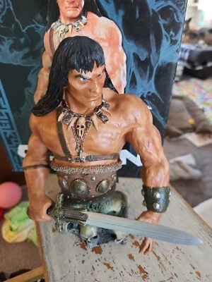 Dark Horse Deluxe Conan the Slayer Bust Satue Jeffery Scott 637 of 3500 全新带盒 — 第 1/4 张图片