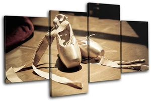 Ballet Pumps Performing MULTI CANVAS WALL ART Picture Print VA - Picture 1 of 1