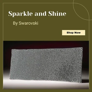 Swarovski Crystal Mesh Panel Evening Bags, Jewelry, Bracelets, Belts DIY - Picture 1 of 9