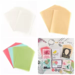 Farbig Pergament Durchscheinend Transparentpapier Für Handwerk Kartenherstellung - Bild 1 von 16