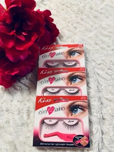 3er Pack KISS Premium Ever EZ Falsche/Falsche Wimpern (KPL03) 100% Echthaar 55605 - Bild 1 von 3