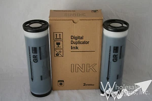 2 Black High Density HD Inks Compatible With Riso S-2314 For Risograph GR3770 - Picture 1 of 3