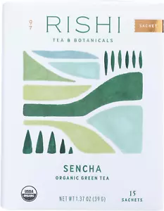 Organic Green Tea - Sencha - Case of 6 - 15 Bags - Picture 1 of 2