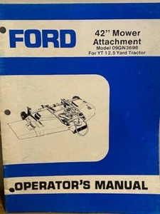 Accesorio cortacésped Ford 42" 09GN3698 para YT 12,5 yardas tractor manual del operador - Imagen 1 de 1