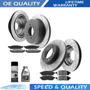 4WD Front Rear Disc Brakes Rotors Brake Kits For Lincoln Mark LT FORD F150 Rotor - Bild 1 von 6