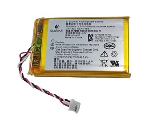 Replacement Battery 533-000084 603450 1100mAh 3.7V For Logitech Harmony Ultimate - Imagen 1 de 3