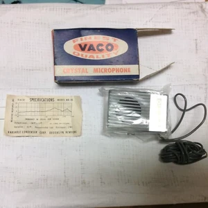NEW VINTAGE VACO MB-05 CRYSTAL MICROPHONE - Picture 1 of 6