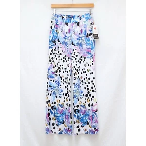 NWT Marallis palazzo pants stretch relaxed loungewear comfy abstract floral S - Picture 1 of 8