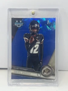 Travis Hunter 1st Sapphire Rookie 2023 Bowman University (RC) #36 Jaguars - Picture 1 of 2