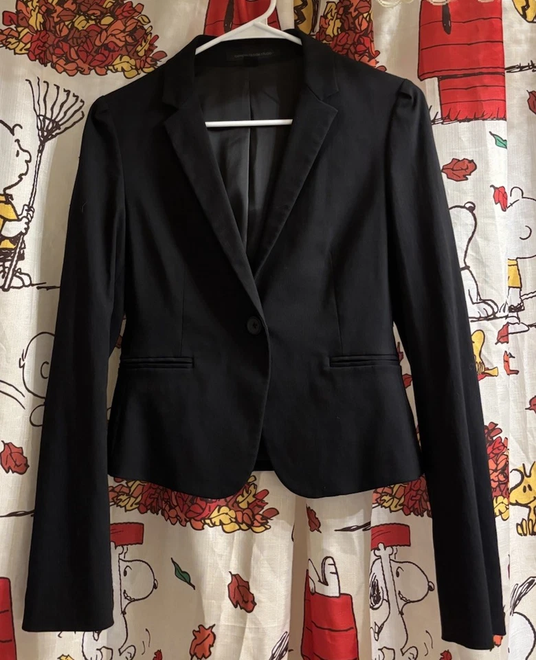 Chaqueta Blazer Mujer Express One Button Negra Talla 4 Foto 1 de 1