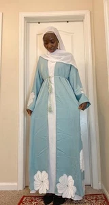 Abaya para mujer dubai abaya musulmana mujer ropa exterior hiyab ropa - Imagen 1 de 4