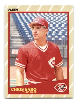 Chris Sabo 1989 Fleer SuperStars #35 Cincinnati Reds NM-MINT - Image 1 of 2