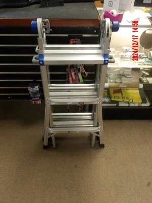 14 FT. REACH ALUMINUM ADJUSTABLE MULTI POSITION LADDER WITH 300 LBS. (TDW037484) - Image 1 of 2