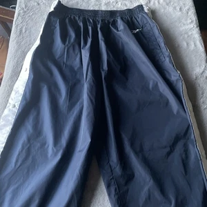 Vintage Reebok Track Pants Snap Sides Tear Away Mens Size XL Blue/White Warmup - Picture 1 of 11