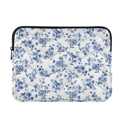 Funda acolchada floral azul para portátil 13 13,3 13,6 pulgadas, compatible para MacBook A... Foto 1 de 4