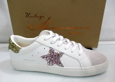 Vintage Havana Cora Size 11 Women's Lace Up Fashion Star Sneakers White Multi - Image 1 of 4