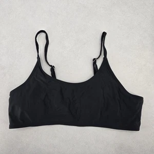 Schwarz gepolstert Y2K klassisch Pull-On Schwimmen Sport BH Strand Bikini Oberteil M Medium - Bild 1 von 5