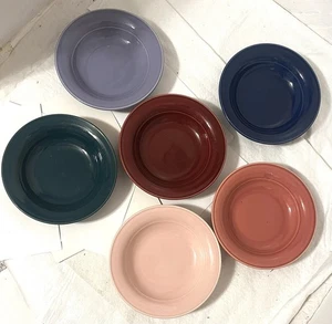 DIFFERENT COLORS - 7.75" Soup Bowls -Nancy Calhoun Stoneware SOLID COLOR - Picture 1 of 2