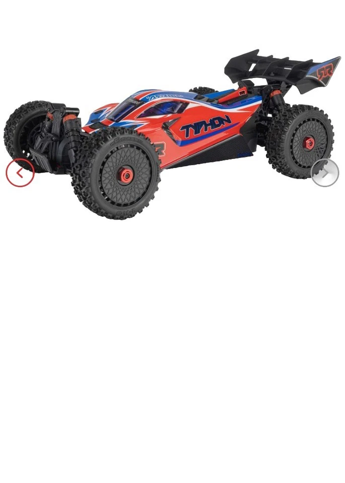 ARRMA ARA4206V4T3 - Typhon 4X4 665 MEGA 1/8 Buggy RTR Red