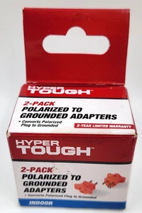 Hyper Tough Polarized Grounded Adapter, 2 Pack - Picture 1 of 4