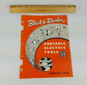 Brochure libro catalogo Black Decker 1957 vintage elettroutensile - trapano seghetto smerigliatrice - Foto 1 di 8