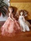 American Characters Sweet Sue 1950s Vintage Dolls 17" + 15" Bride