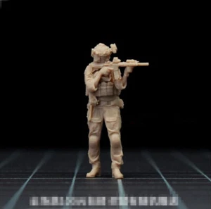 Estatuillas Miniture 1/64 Escena de Rifle de Soldado Americano Accesorios Apto para Coches Vehículos Juguete - Imagen 1 de 2