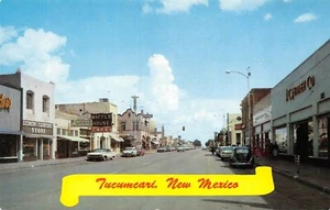 #H3127 TUCUMCARI, N.M. POSTAL, ESCENA CALLEJERA - Imagen 1 de 2