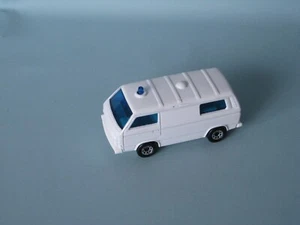 Matchbox Volkswagen Transporter Ambulance White Body Graffic Medic Toy Car RARE - Picture 1 of 3